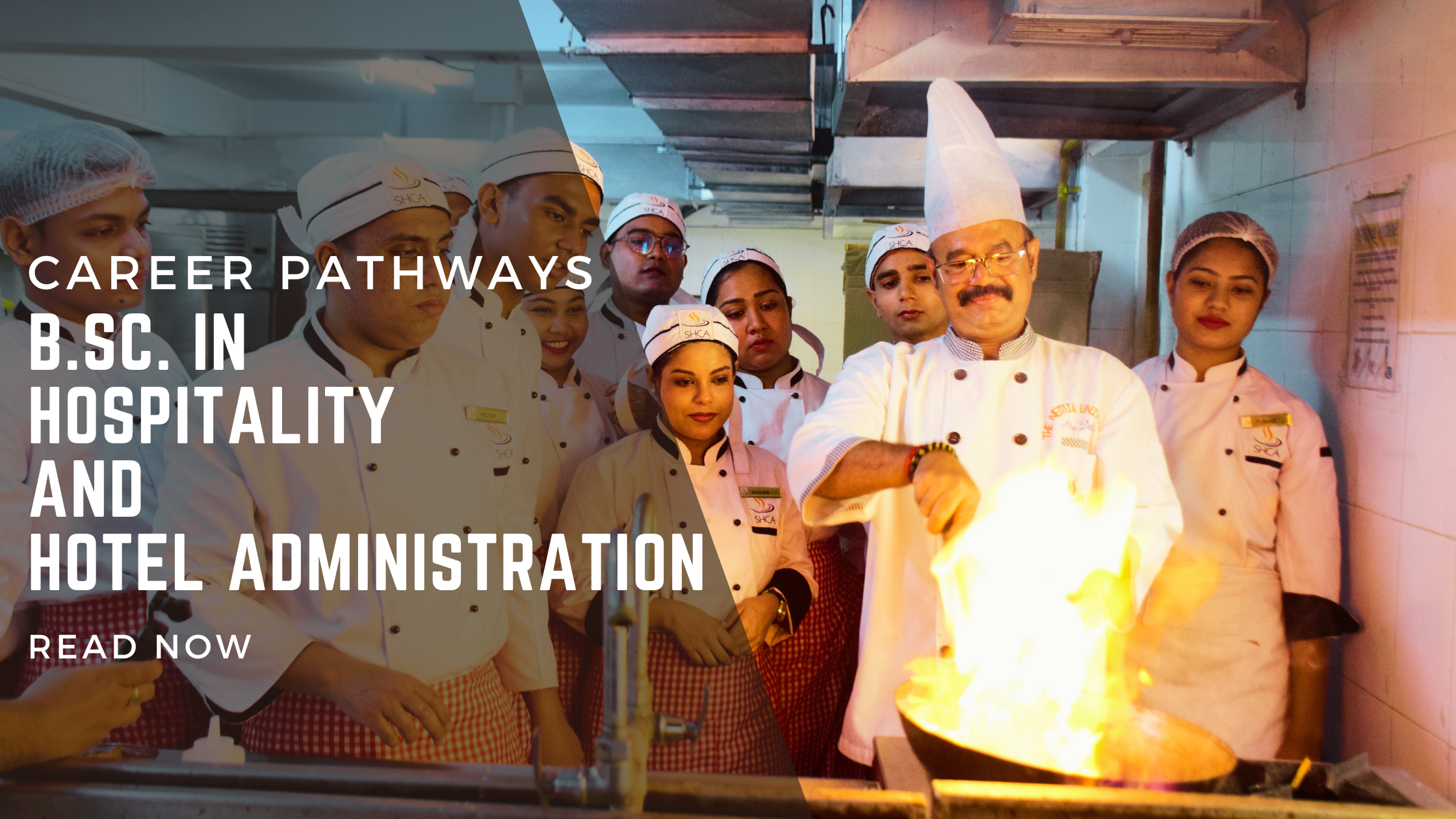 The chef of The Neotia University train his students about hospitality and culinary program