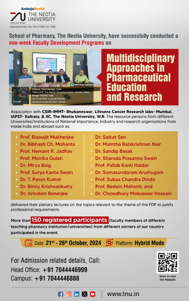 One-Week Faculty Development Program (on hybrid mode) by School of ...